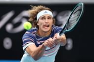 Alexander Zverev during his match against Fernando Verdasco at the 2020 Australian Open